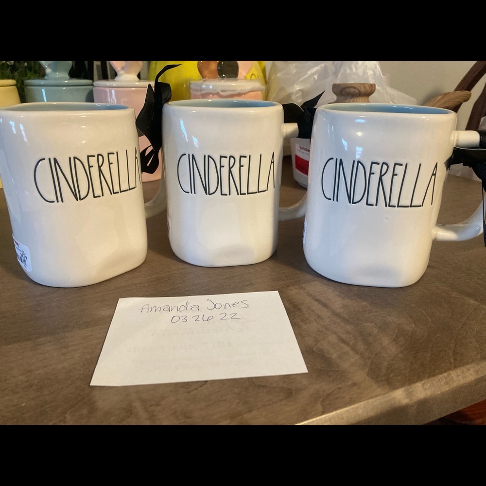 Rae Dunn Cinderella Mugs ONE LEFT